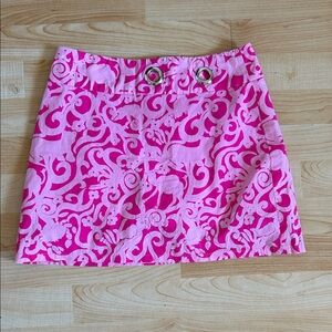 Lilly Pulitzer Hot Pink Swirl Mini Skort
